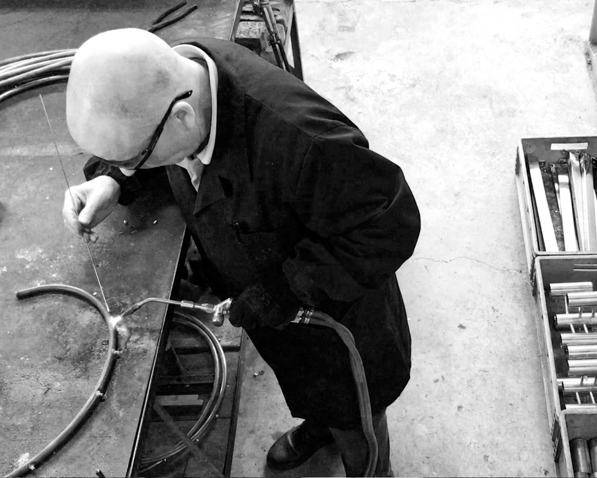 Production photo from the factory, how brass os produced and designed