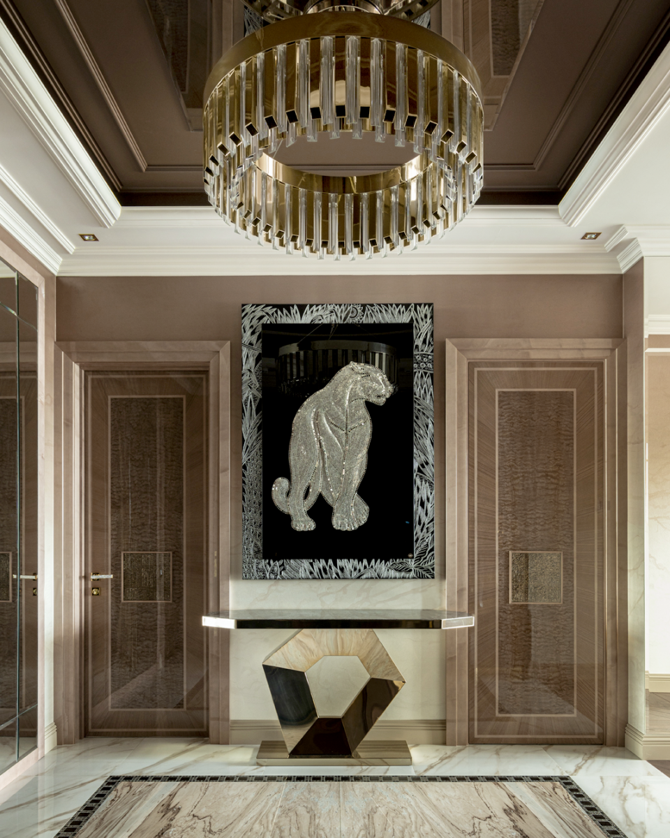 Avant Garde Interiors Featuring Marina Putilovskaya Skylar Suspension Luxurious Hall Place 
