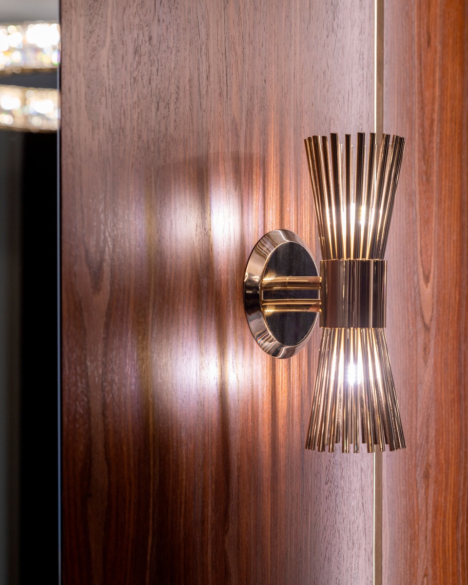 Halo Wall Light by Castro Lighting used in hallway space